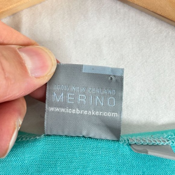 Icebreaker Merino Wool Top Baselayer Nature Lite Long Sleeve Slim Fit Womens M - Picture 12 of 16